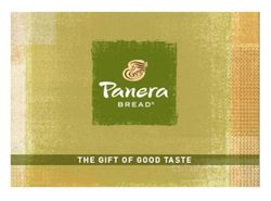 Panera Gift Card | Buy a Panera Bread card from $5 | Rapido.com