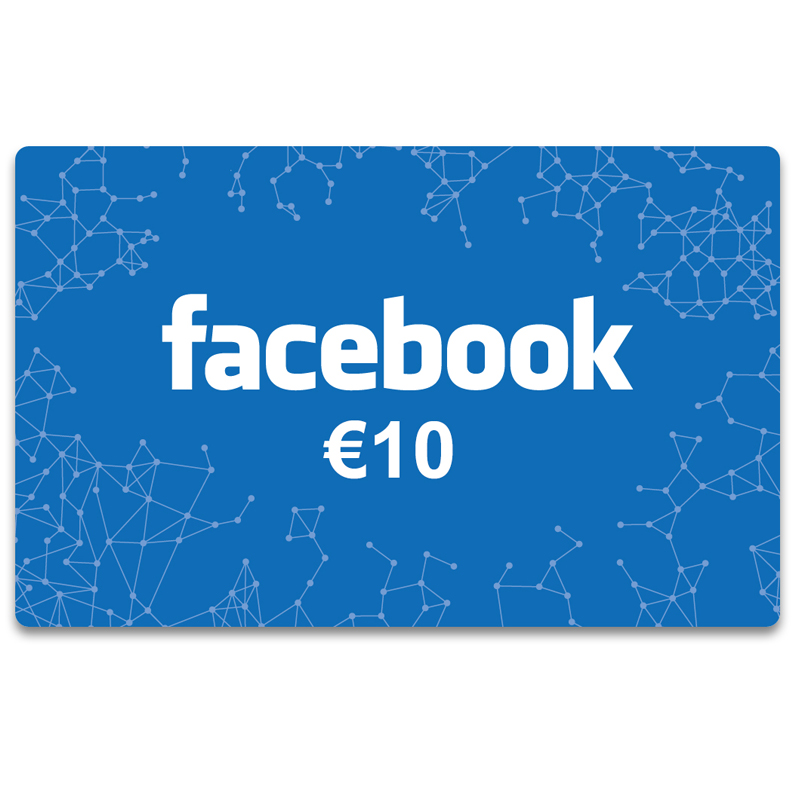 Facebook Gift Card 10 Euro Facebook Gift Card 10 Euro