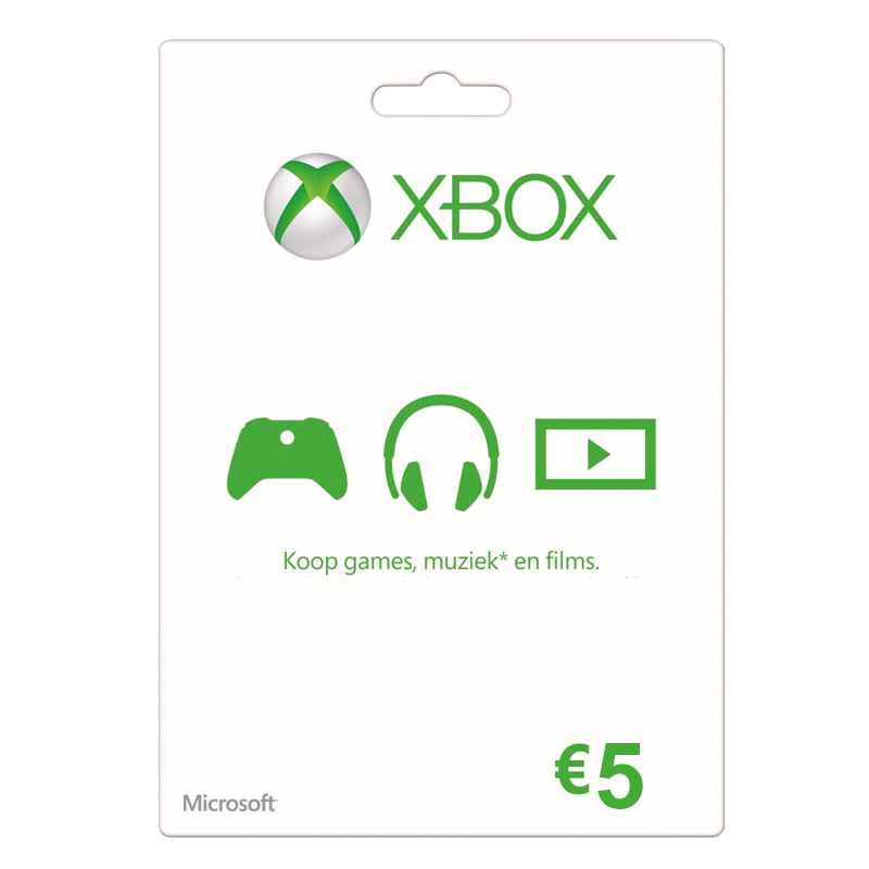 XBOX Gift Card 5 Euro XBOX Gift Card 5 Euro